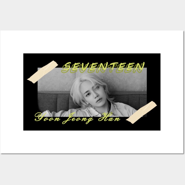 Kpop Design Jeonghan Seventeen Wall Art by Design Kpop Aesthetic Store